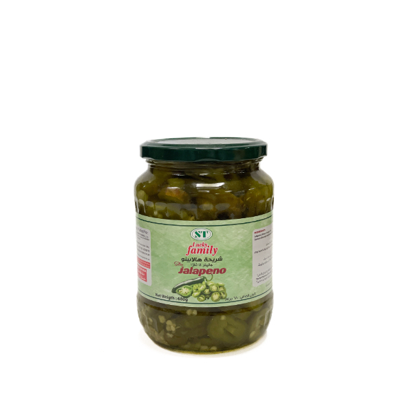 Lucky Familiy Jalapeno Sliced 690G - GLOMARK - Processed/ Preserved Vegetables - in Sri Lanka
