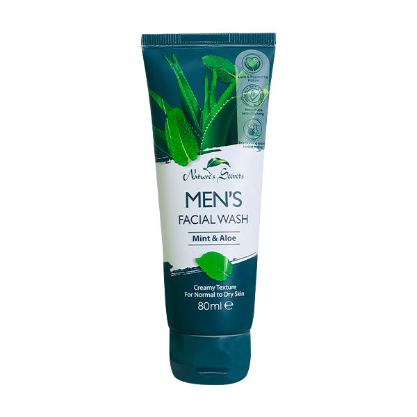 Nature'S Secret Men’S Face Wash Mint & Aloe Tube 80 Ml - GLOMARK - Toiletries Men - in Sri Lanka