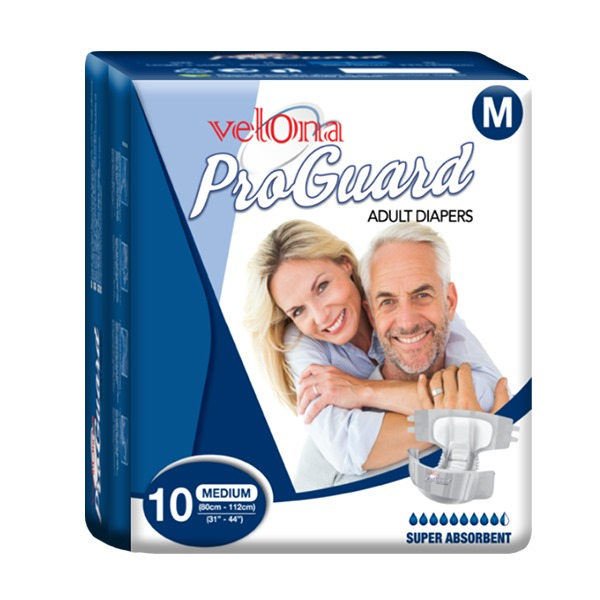 Velona Pro Guard Adult Diaper 10Pcs Medium - GLOMARK - Personal Hygiene - in Sri Lanka