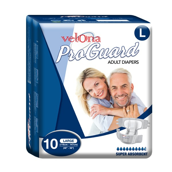 Velona Pro Guard Adult Diaper 10Pcs Large - GLOMARK - Personal Hygiene - in Sri Lanka