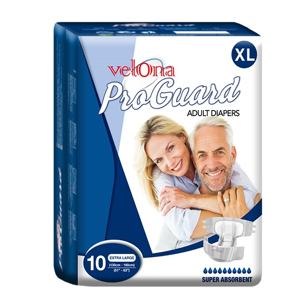 Velona Pro Guard Adult Diaper 10Pcs Extra Large - GLOMARK - Personal Hygiene - in Sri Lanka