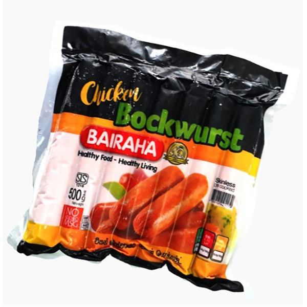 Bairaha Bockwurst Sausages 500G - GLOMARK - Processed / Preserved Meat - in Sri Lanka