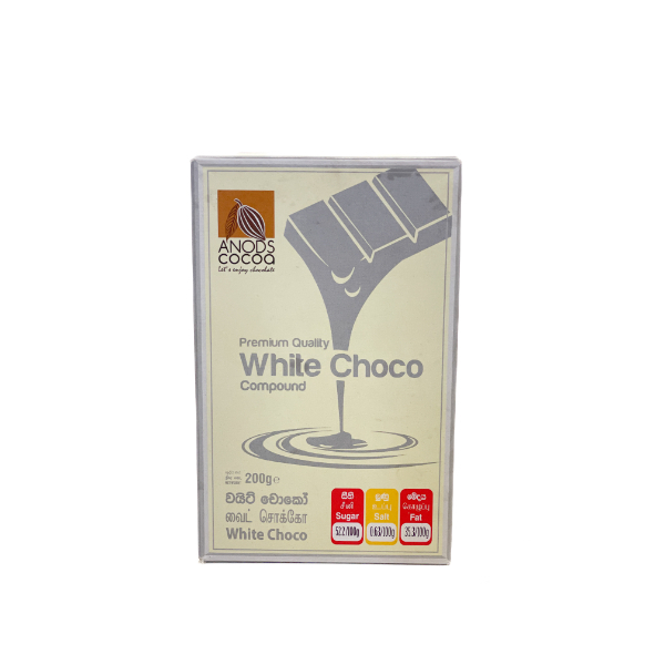 Anods Cocoa Choco Compound White 200G - GLOMARK - Dessert & Baking - in Sri Lanka