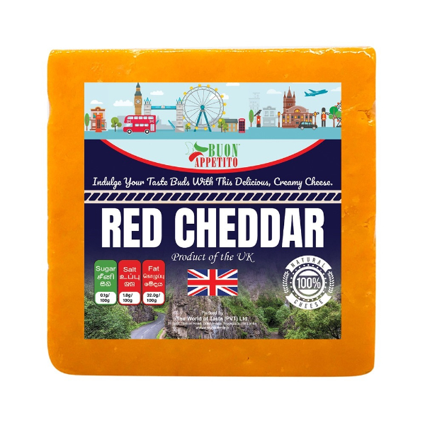 Buon Appetito Mild Coloured Cheddar 200G - GLOMARK - Cheese - in Sri Lanka