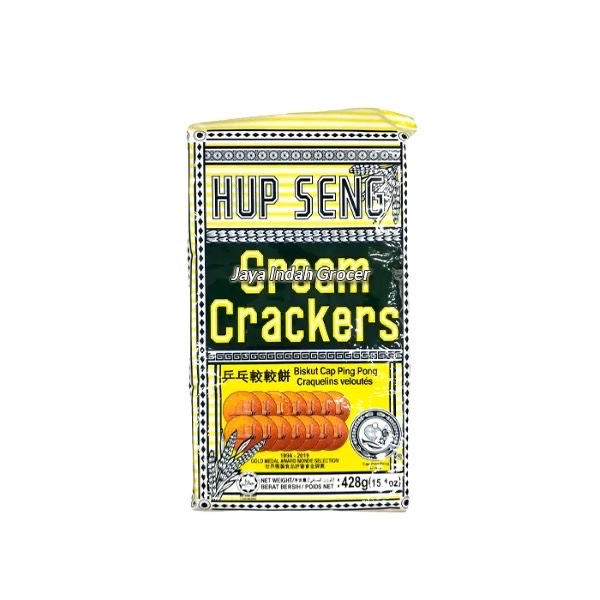 Hup Seng Cream Crackers 428G - GLOMARK - Biscuits - in Sri Lanka