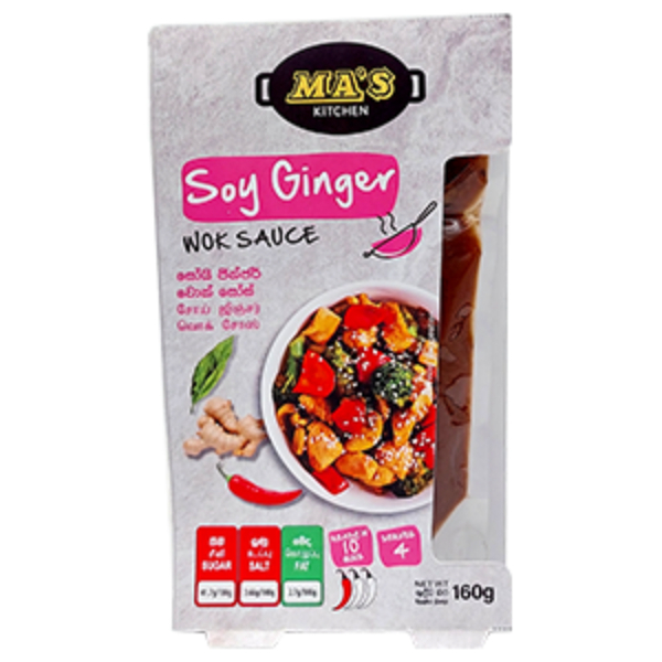 Ma'S Soy Ginger Wok Sauce 160G - GLOMARK - Sauce - in Sri Lanka