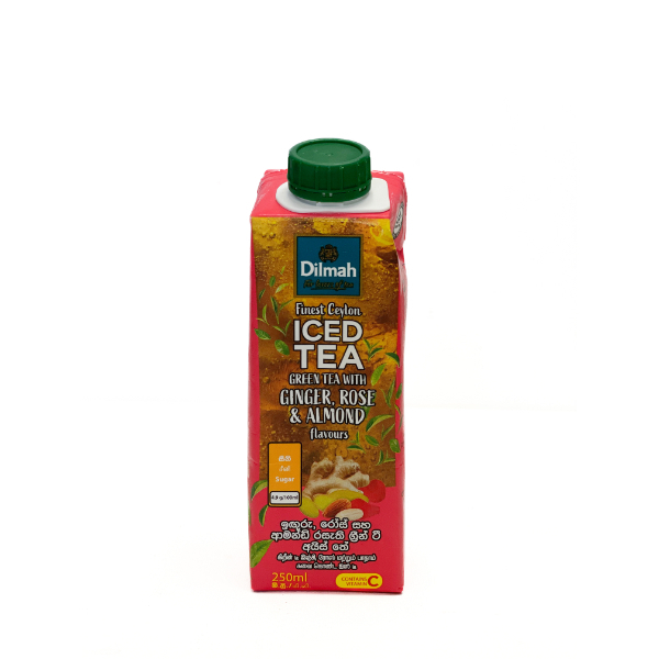 Dilmah Iced Tea Ginger, Rose And Almond 250 Ml - GLOMARK - Rtd Single Consumption - in Sri Lanka