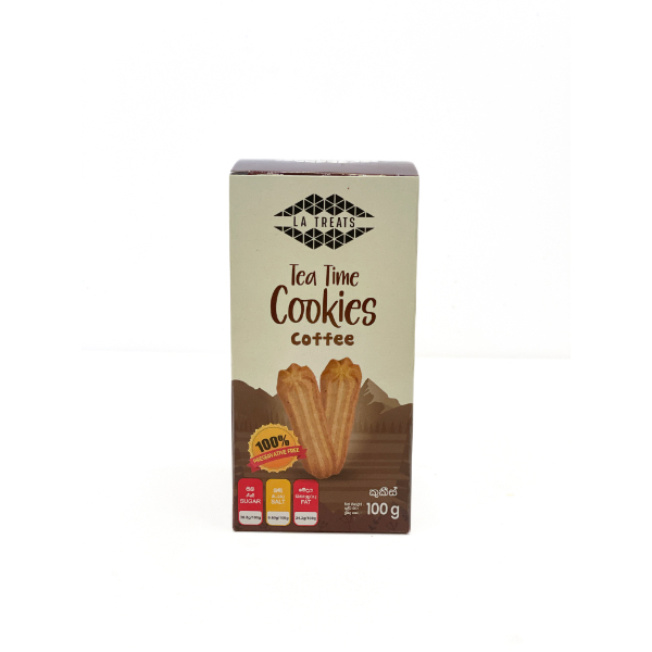 La Treats Tea Time Cookies Coffee 100G - GLOMARK - Biscuits - in Sri Lanka