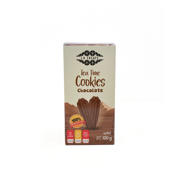 La Treats Tea Time Cookies Chocolate 100G - GLOMARK - Biscuits - in Sri Lanka