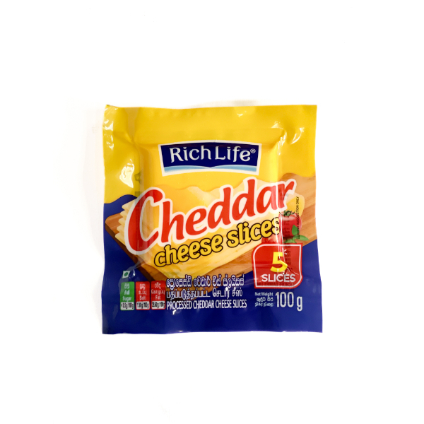 Richlife Cheddar Cheese Slices 100G - GLOMARK - Cheese - in Sri Lanka