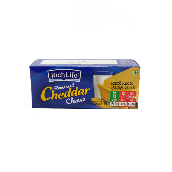 Richlife Processed Cheddar Cheese 200G - RICHLIFE - Cheese - in Sri Lanka