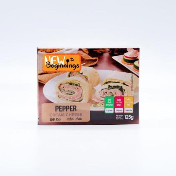 New Beginnings Pepper Cream Cheese 125G - GLOMARK - Cream - in Sri Lanka