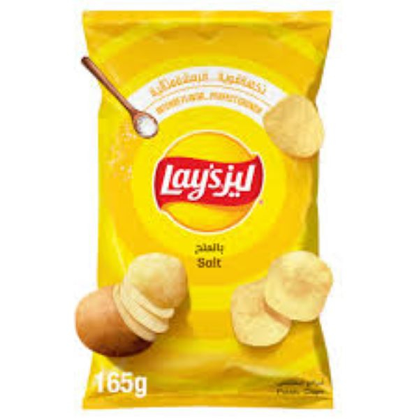 Lays Salt Potato Chips 165G - GLOMARK - Snacks - in Sri Lanka