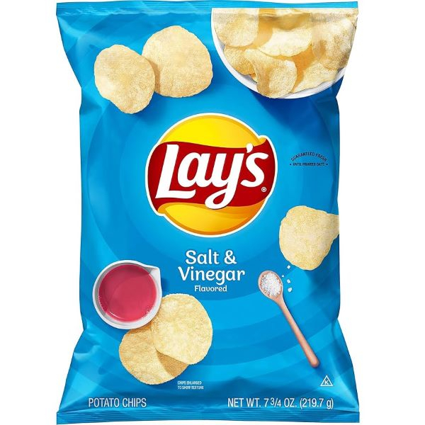 Lays Salt & Vinegar Potato Chips 165G - GLOMARK - Snacks - in Sri Lanka