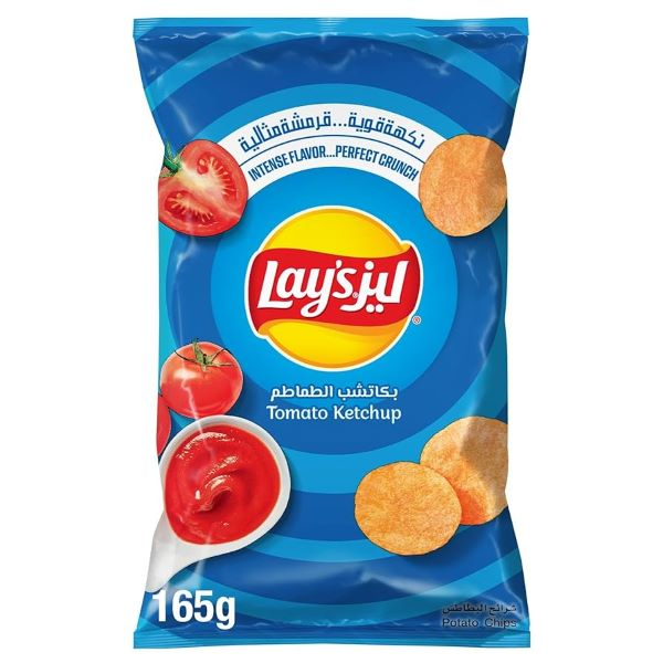 Lays Tomato Ketchup Potato Chips 165G - GLOMARK - Snacks - in Sri Lanka