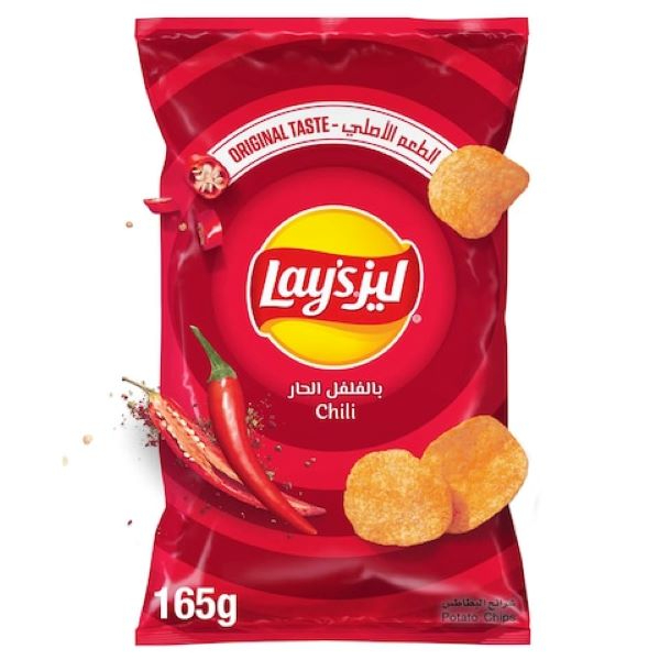 Lays Chilli Potato Chips 165G - GLOMARK - Snacks - in Sri Lanka