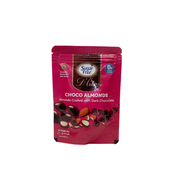 Sugar Free Choco Almonds Coated Wth Dark Chocolate 50G - SUGAR FREE - Confectionary - in Sri Lanka