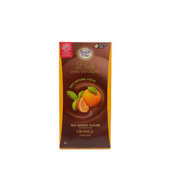 Sugar Free Dark Chocolate Orange Flavour 80G - SUGAR FREE - Confectionary - in Sri Lanka