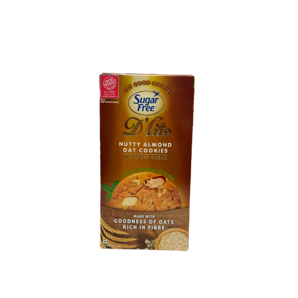 Sugar Free Nutty Almond Oat Cookies 150G - SUGAR FREE - Biscuits - in Sri Lanka