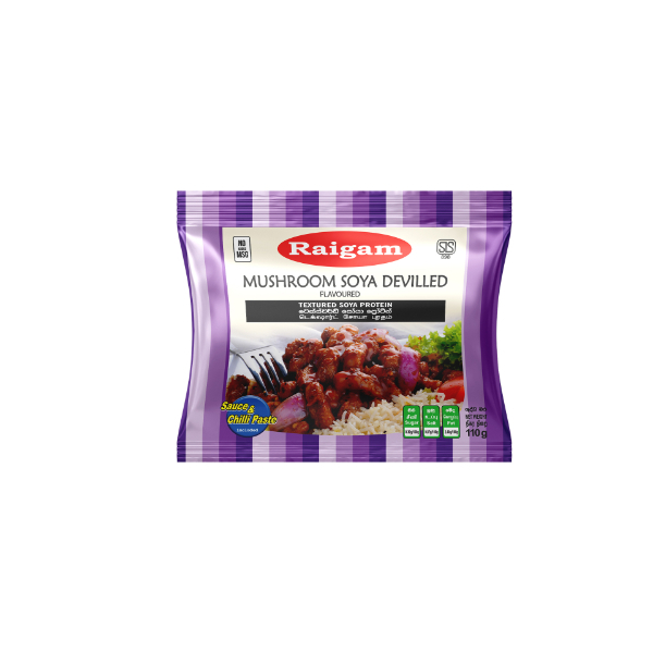 Raigam Soya Meat Devilled Mushroom 110G - GLOMARK - Processed/ Preserved Vegetables - in Sri Lanka