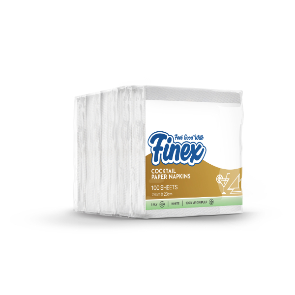 Finex Cocktail Paper Serviette 100Pcs - GLOMARK - Paper Goods - in Sri Lanka