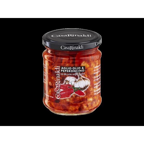 Casa Rinaldi Garlic Hot Pepper Aglio Olio Sauce 190G - CASA RINALDI - Pasta - in Sri Lanka