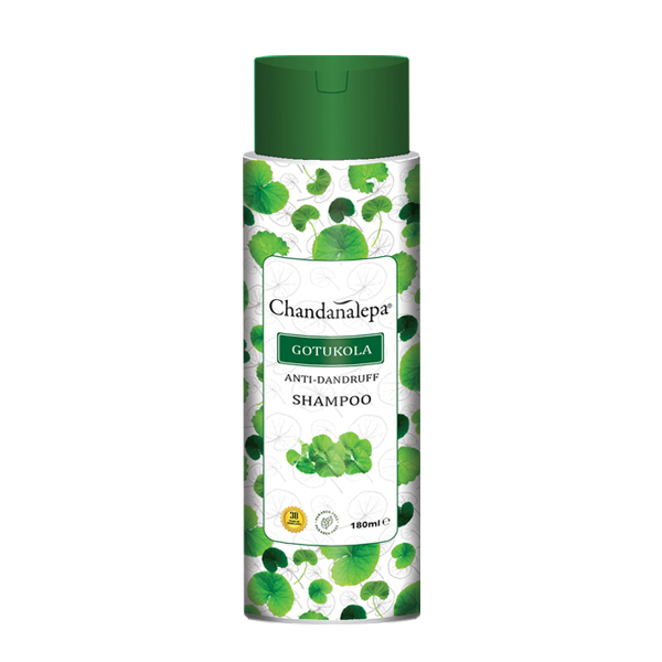 Chandanalepa Gotukola Anti Dandruff Shampoo 180Ml - CHANDANALEPA - Hair Care - in Sri Lanka