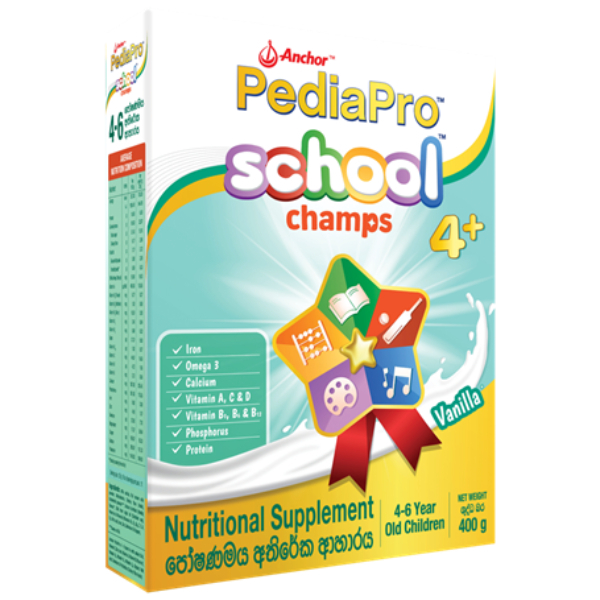 Anchor Pediapro School Champs 4-6 Years 400G - GLOMARK - Baby Food - in Sri Lanka
