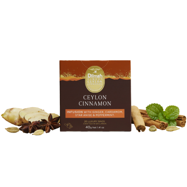 Ceylon Cinnamon With Ginger, Cardamom, Star Anise & Peppermint - 40G - GLOMARK - Tea - in Sri Lanka