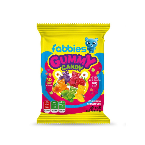 Fabbies Gummy Candy 80G - FABBIES - Confectionary - in Sri Lanka