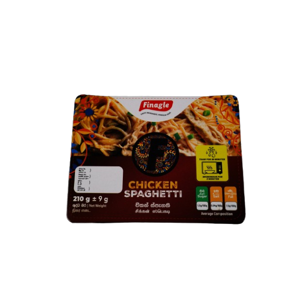 Finagle Chicken Spaghetti 210G - GLOMARK - Frozen RTE Ready Meals - in Sri Lanka
