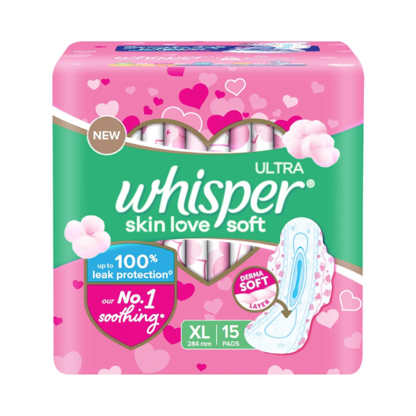 Whisper Sanitary Napkins Ultra Soft Xl 15S - WHISPER - Personal Hygiene - in Sri Lanka