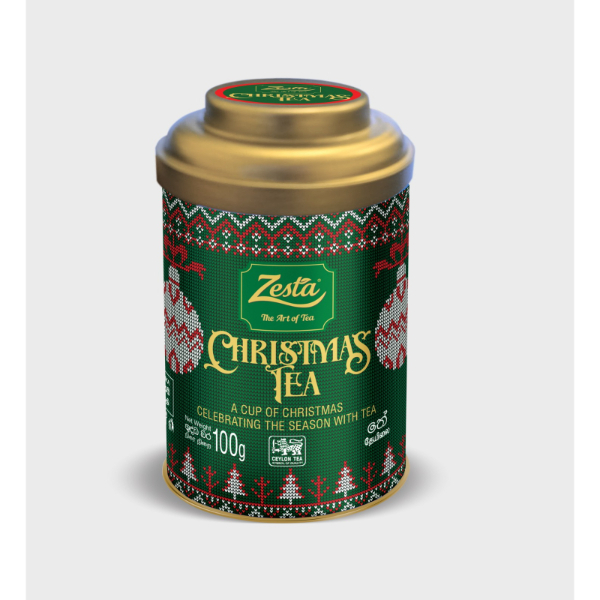 Zesta Christmas Tea Tin Caddi 100G - ZESTA - Tea - in Sri Lanka