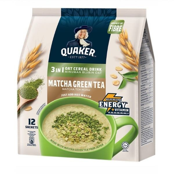 Quaker 3In 1 Matcha Green Tea Oat Drink - QUAKER - Malt - in Sri Lanka