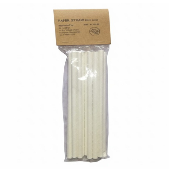 Ibl Paper Straw 12 Pcs - IBL - Disposables - in Sri Lanka