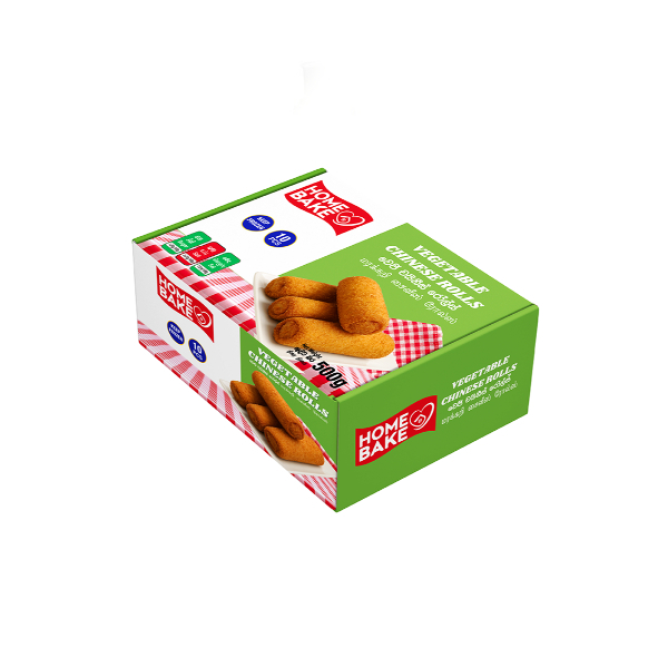 Homebake Vegetable Chinese Roll 500G (10Pc) - HOMEBAKE - Frozen Rtc Snacks - in Sri Lanka
