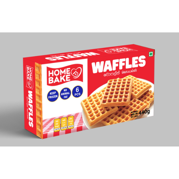 Homebake Waffles 280G (4Pc) - HOMEBAKE - Frozen Rtc Snacks - in Sri Lanka