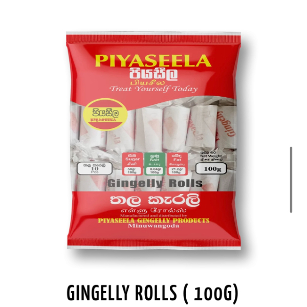 Piyaseela Gingelly Rolls 100G - PIYASEELA - Confectionary - in Sri Lanka