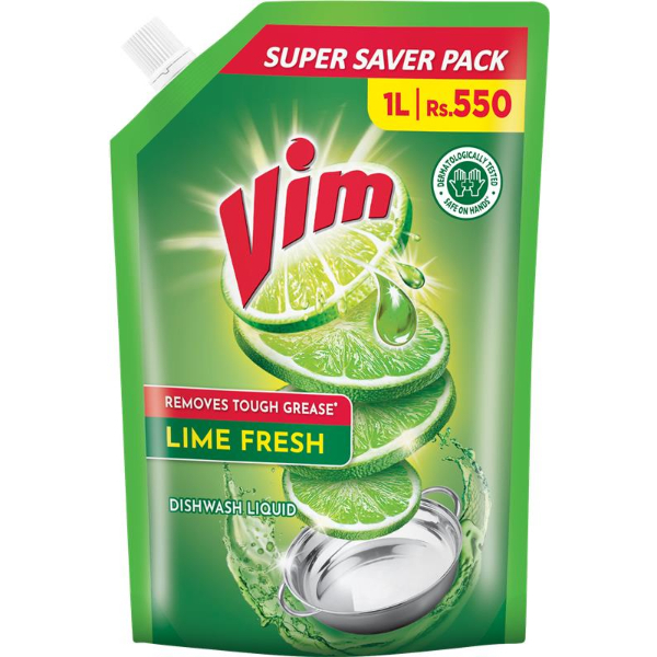 Vim Dishwash Liquid Spouted Pouch 1L - VIM - Cleaning Consumables - in Sri Lanka
