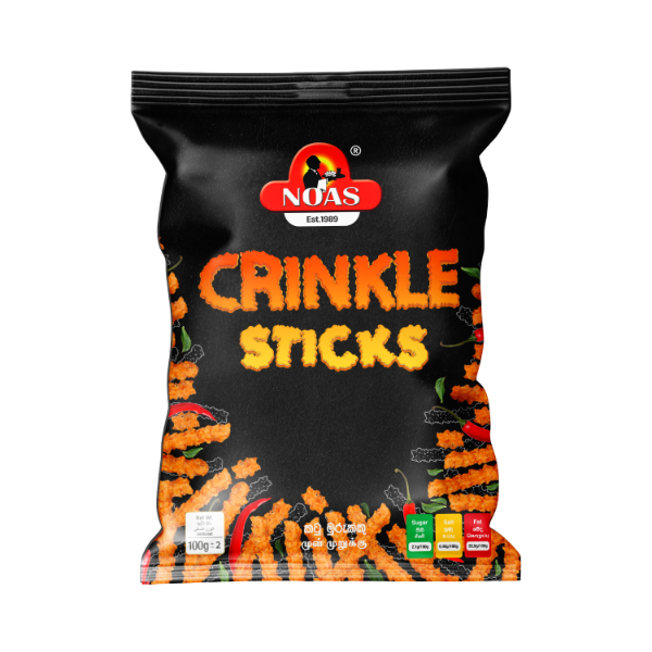 Noas Crinkle Sticks 100G - NOAS - Snacks - in Sri Lanka