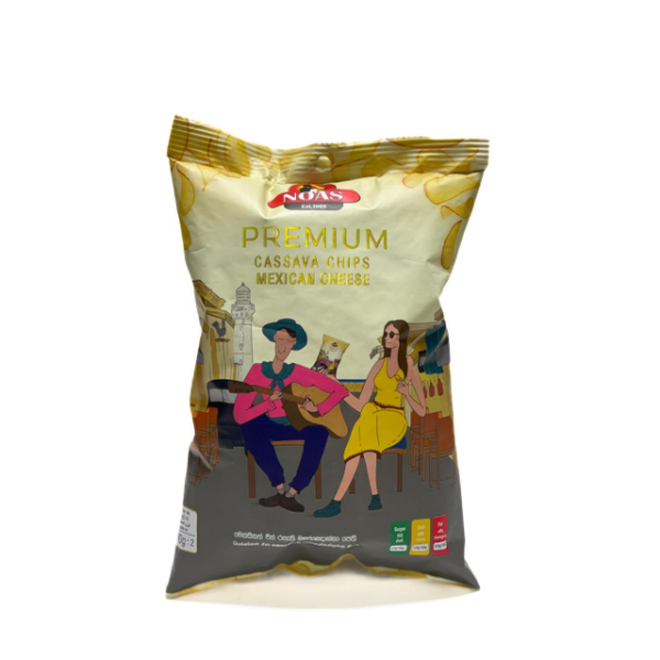 Noas Premium Cassava Chips Mexican Cheese 100G - NOAS - Snacks - in Sri Lanka