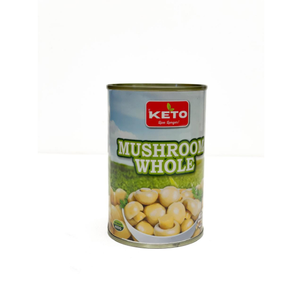 Keto Whole Mushroom 400G - KETO - Processed/ Preserved Vegetables - in Sri Lanka