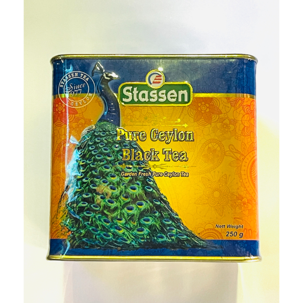 Stassen Ceylon Black Tea Peacock Tin (250G) - STASSEN - Tea - in Sri Lanka