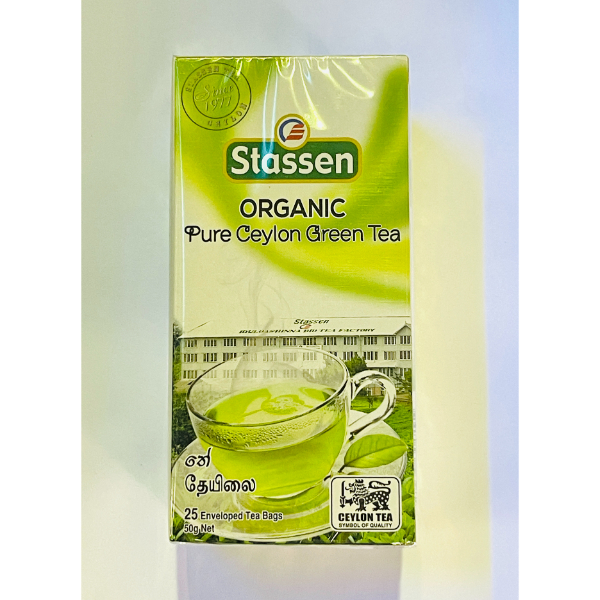 Stassen Organic Pure Green Tea Bags(2Gx25) - STASSEN - Tea - in Sri Lanka