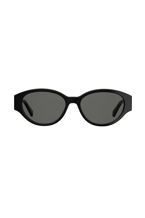 moschino black oval sunglasses