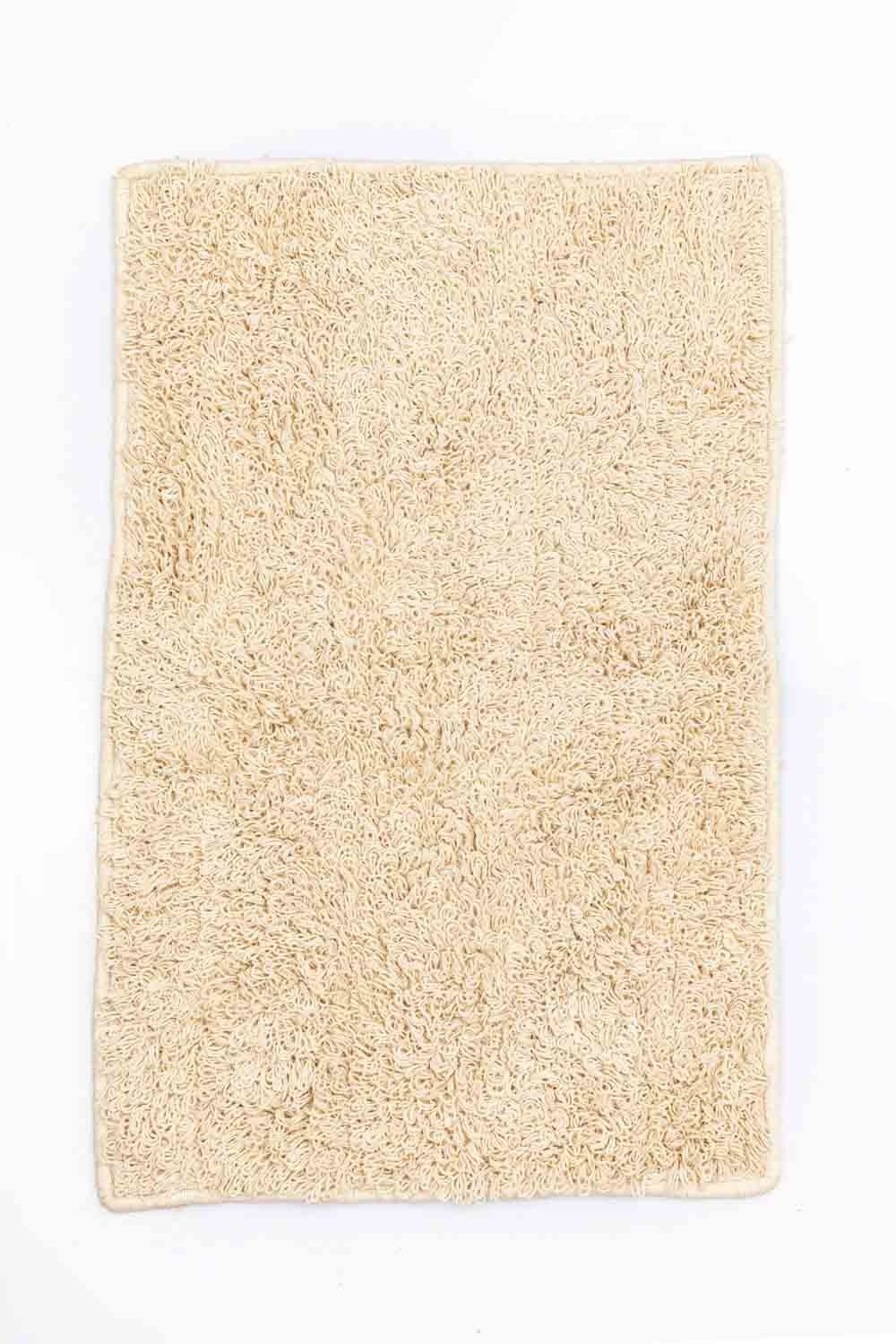 Solid Off-White Bath Mat | Stain-Resistant | Ruggable