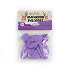 Party Hat Macaroon Balloons Purple 12 Pcs - in Sri Lanka