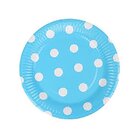 Safepac Paper Plates With Polka Dots Assorted Colours 10 Pcs 7" - in Sri Lanka