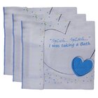 Velona Baby Towel Printed Blue 40*26 3 Pcs - in Sri Lanka