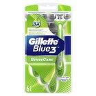 Gillette Blue 3 Sensitive Razor Comfort Gel 6Pcs - in Sri Lanka